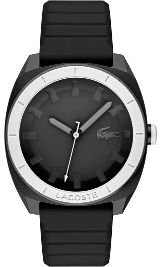 Lacoste Herreklokke 2011259 Sprint Sort/Gummi Ø43 mm
