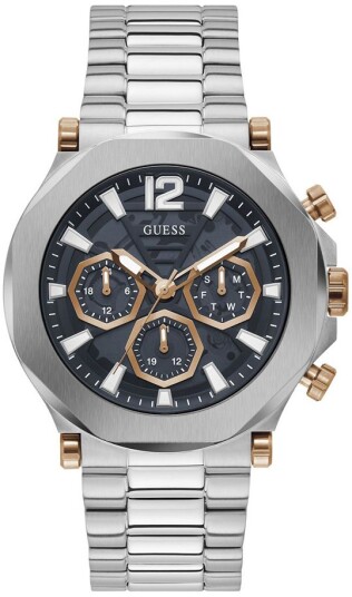 Guess Herreklokke GW0539G1 Edge Grå/Stål Ø46 mm