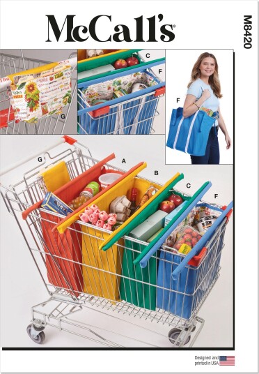 McCall's 8420 - Veske til handlevogn OS (One size) McCall's 8420 - Veske til handlevogn OS (One size)