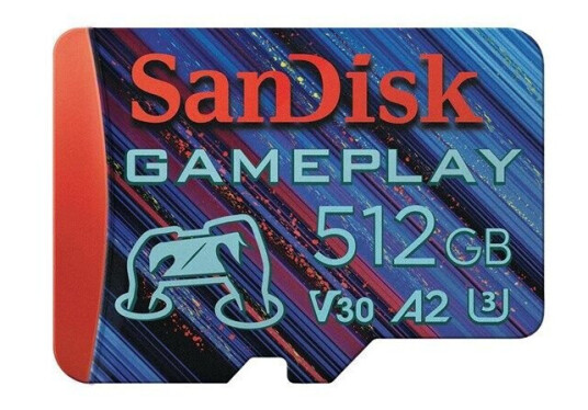 SanDisk GamePlay - flash memory card - 512 GB - microSDXC UHS-I