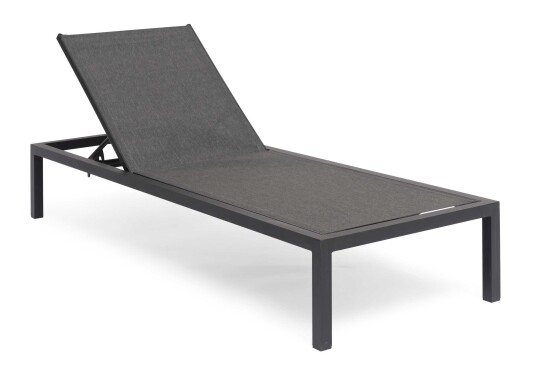 Hillerstorp Hånger solstol Svart/grå 200 x 70 cm Svart