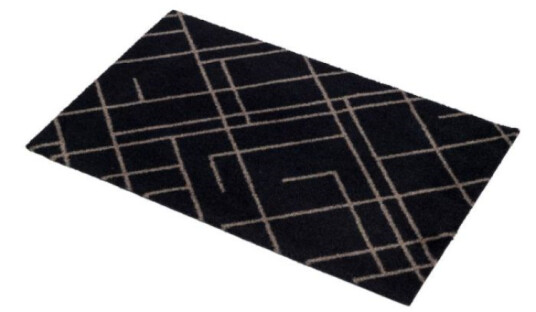 Tica Copenhagen Dørmatte Lines Svart 40x60cm
