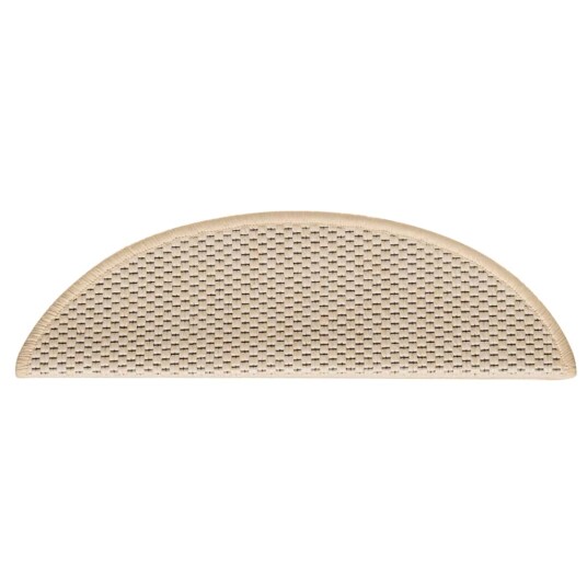 Selvklebende trappematter sisal 30 stk 56x17x3 cm berber 8721288459886