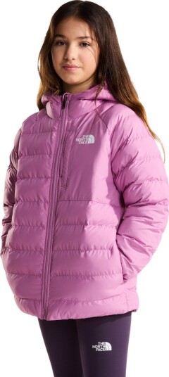 The North Face G Reversible Perrito Hooded Jacket   Purple   XL