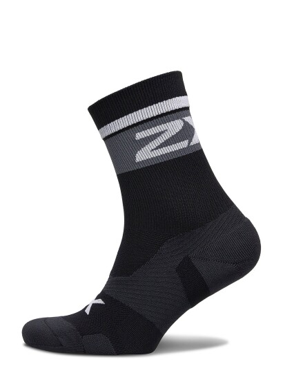 2XU Vectr Cushion Crew Socks Black L 2XU Vectr Cushion Crew Socks Black L