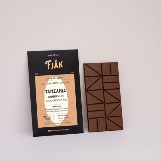 Fjåk 70 % dark Tanzania Women’s Lot Chocolate Fjåk 70 % dark Tanzania Women’s Lot Chocolate