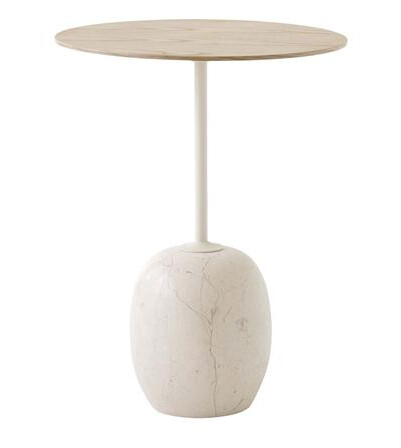 &Tradition Lato LN8 Salongbord Lakkert eik/Crema Diva Marmor