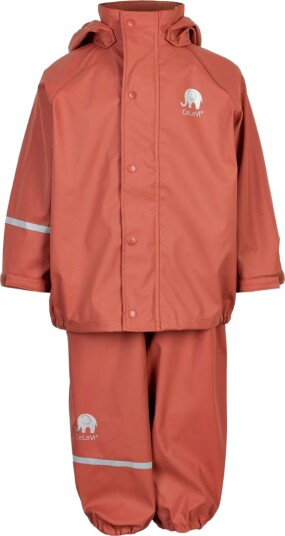 CeLaVi Basic Rainwear Set -Solid Pu Red 68-74
