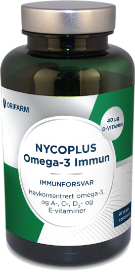 Nycoplus Omega 3 Immun kapsler 90 stk. Nycoplus Omega 3 Immun kapsler 90 stk.