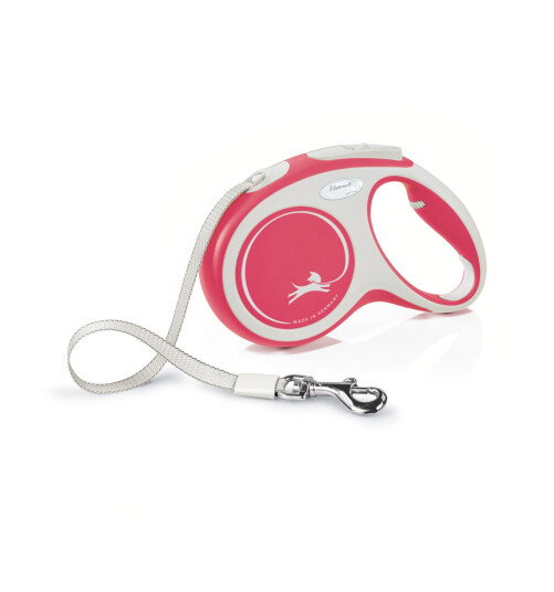 Flexi New Comfort 5m Rød Hundebånd Medium maks 25kg