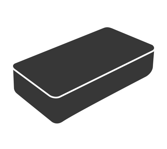 Cover 1: solseng Svart 218 x 85 x 35 cm