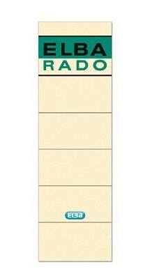 Elba 100420953 Spine Label Beige Svart Grön Kartong 10 Styck 58 Mm 190 Mm Elba 100420953 Spine Label Beige Svart Grön Kartong 10 Styck 58 Mm 190 Mm