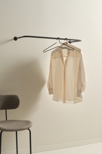 Jotex Klesstang 80 Cm Jern Svart matt svart WALL 1712508020