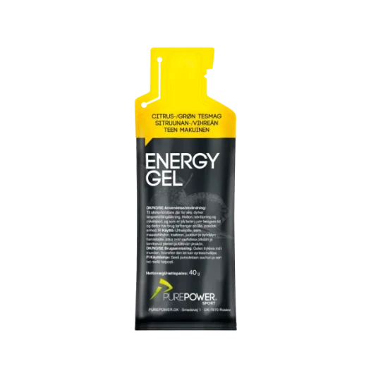 PurePower Energy Gel sitron/grønn te 40 g