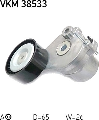 Strammehjul kilerem SKF VKM 38533