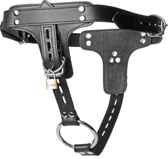 Strict Leather Premium Locking Seletøy for Penisring og Analplugg - Svart Strict Leather Premium Locking Seletøy for Penisring og Analplugg - Svart
