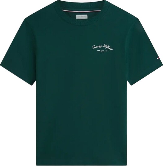 Tommy Hilfiger Seasonal Graphic Story Tee 2 NOCTURNAL GREEN L