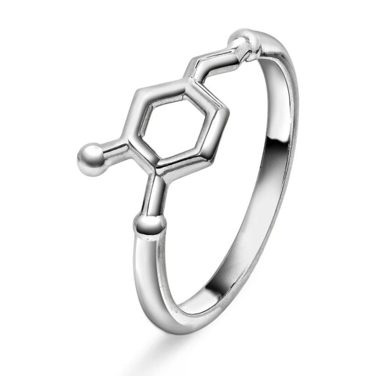 Sandra Lyng x Pan Jewelry Ring i 925 rhodinert sølv dopamin motivasjon størrelse 60