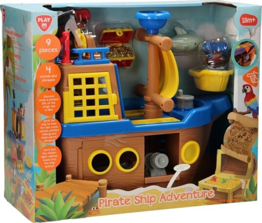Playgo Piratskip m/ lys lyd og tilbehør Playgo Piratskip m/ lys lyd og tilbehør