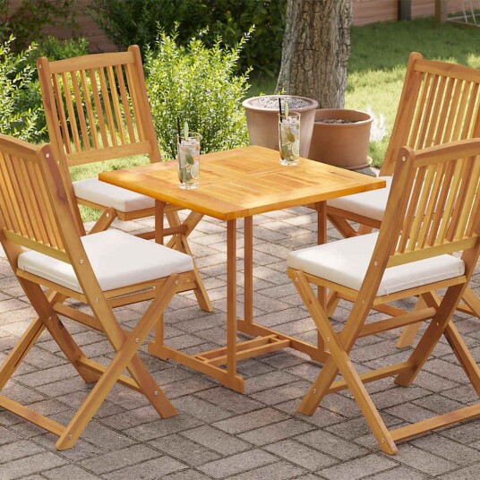 vidaXL Bordplate heltre teak 70x70x2,5 cm vidaXL Bordplate heltre teak 70x70x2,5 cm
