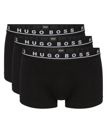 Boss Hugo Boss 3-pack Bokser Trunks Svart - Størrelse S 3 stk . Boss Hugo Boss 3-pack Bokser Trunks Svart - Størrelse S 3 stk .