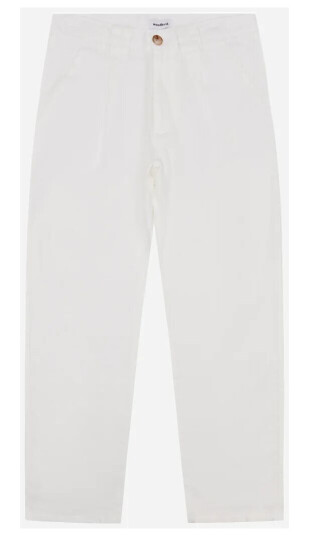 Woodbird Ben Linen Pants - Off White