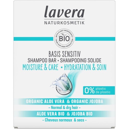Lavera Basis Sensitiv Moisture & Care shampoo bar 50 ml Lavera Basis Sensitiv Moisture & Care shampoo bar 50 ml
