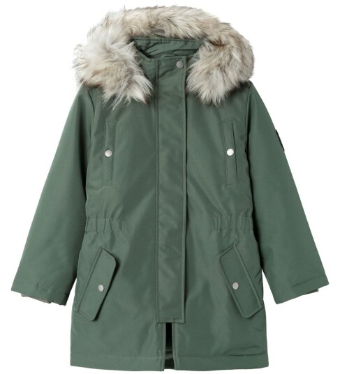Name It Nkfmilla Parka Jacket Long Fo Noos Green 128