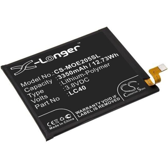 Motorola XT2052DL batteri (3350 mAh 3.8 V, Sort)