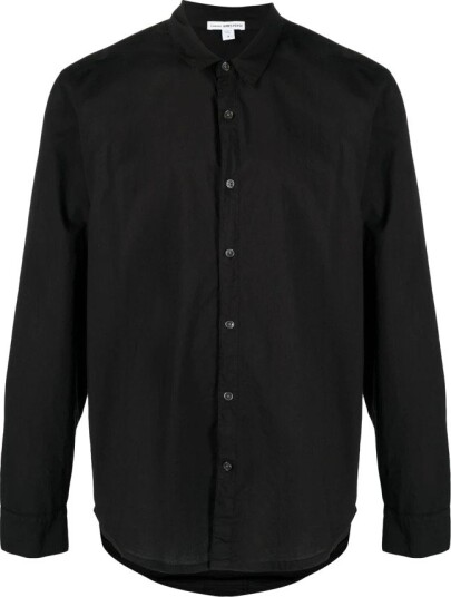 James Perse, Herre, Skjorter, Svart, L,