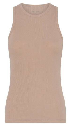 Urban Quest Bamboo Rib Tank topp beige Størrelse: XS Kvinner