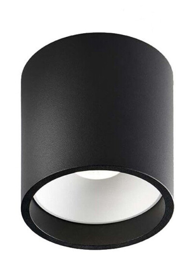 Light-Point - Solo Round LED Taklampe 2700K Svart/Hvit