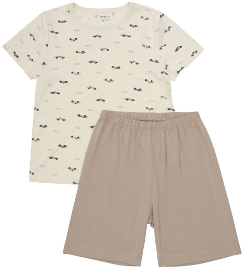 Minymo Pysjamas   2 Deler   Overlandstur   Minymo   12 år 152   2 delt nattøy Beige Brun