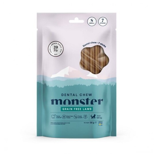 Monster Pet Food Monster Dog Dental Chew Lamb Small (7Pcs)