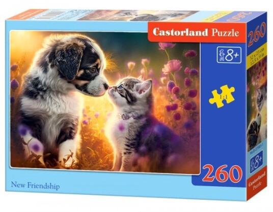 Castorland Puslespill 260 Biter Kattunge Hund Ny Venn?