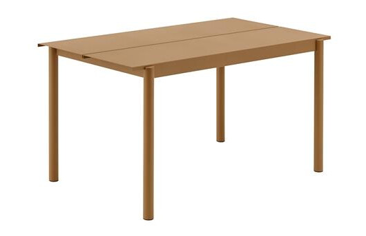 Muuto Linear Stålbord Brent Oransje 140 x 75 cm Muuto Linear Stålbord Brent Oransje 140 x 75 cm
