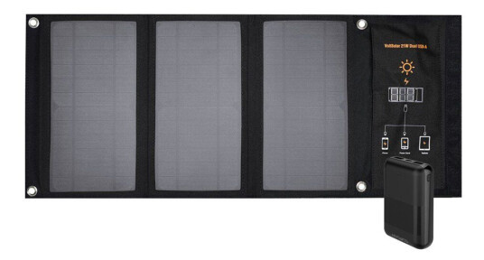 4smarts VoltSolar 10000 mAh Svart 4smarts VoltSolar 10000 mAh Svart