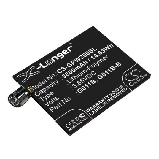 Google Pixel XL2 batteri (3800 mAh 3.85 V, Sort) Google Pixel XL2 batteri (3800 mAh 3.85 V, Sort)