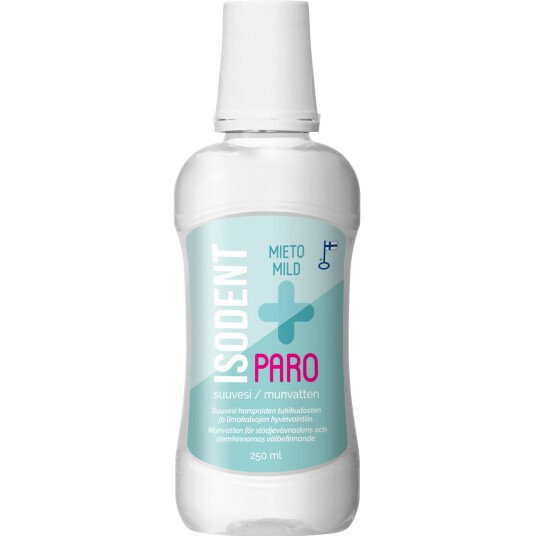 Munnvann for tannkjøttbetennelse ISODENT Paro Mild 250 ml. Munnvann for tannkjøttbetennelse ISODENT Paro Mild 250 ml.