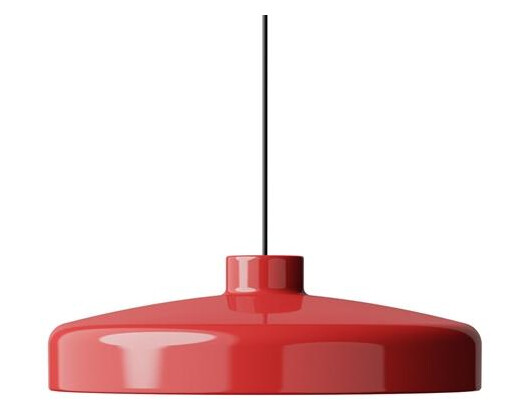 NINE Lakk Taklampe Stor Rød