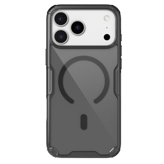 Nillkin Nature TPU Pro Magnetisk MagSafe Deksel for iPhone 17 Pro Max   Transparent/Svart