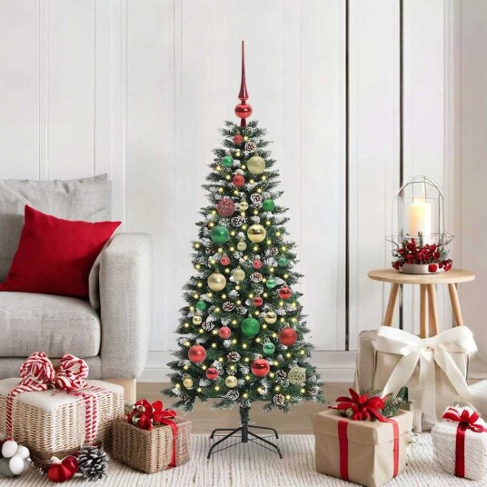 Kunstig juletre grønn 55 x 55 x 120 cm PVC og plast og stål