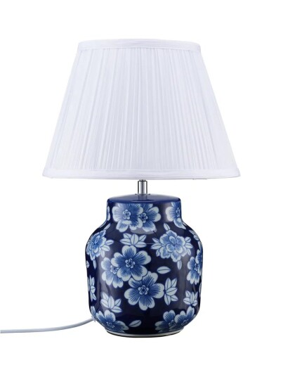 Fanny bordlampe - Blå / Hvit