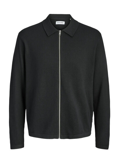 Jack & Jones Jjcole Knit Zip Cardigan   Black   XXL