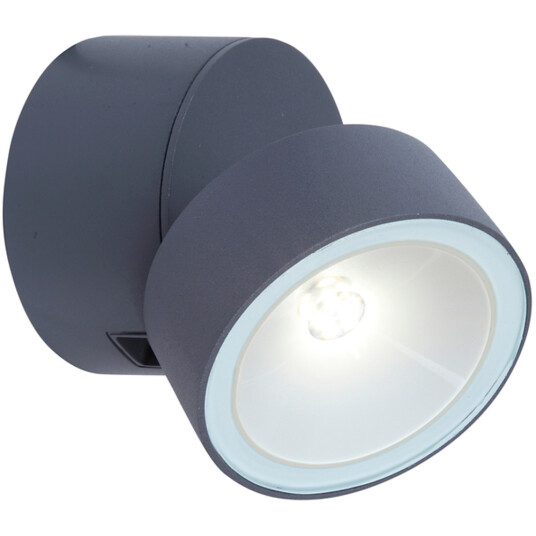 LUTEC ARCHITECTURAL TRUMPET VEGGHENGT LAMPE KULLGRÅ