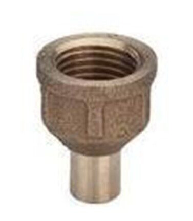 Viega 12 mm Rødgods Indstiksstykke Nippel 1/2" for Hydraulikk