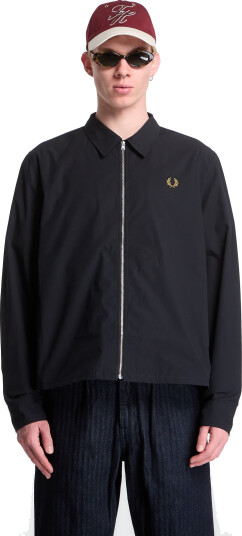 Fred Perry Poplin Overshirt Black XL