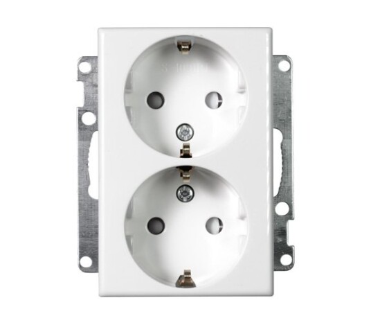 Elko Stikkontakt Dobbel Innfelt jord S1091 PT Uten ramme PH Elko - 1511861 Elko Stikkontakt Dobbel Innfelt jord S1091 PT Uten ramme PH Elko - 1511861