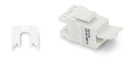 Eurolan 16B-U6-03WT-D Keystoneuttak RJ45, Cat 6 UTP, Eurolan