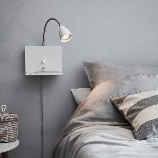 Markslöjd Marksløjd Logi vegglampe - Hvit 1039491-01-79 1521444